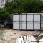 Откатные ворота из профнастила