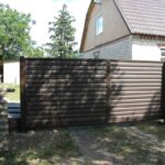 Ворота из металлического сайдинга