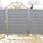 Ворота из металлического сайдинга